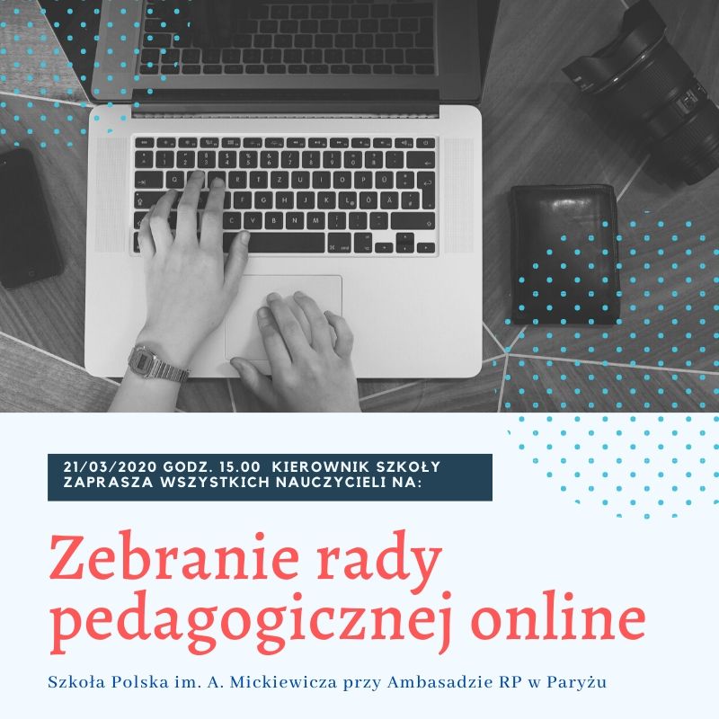 Zebranie rady pedagogicznej online