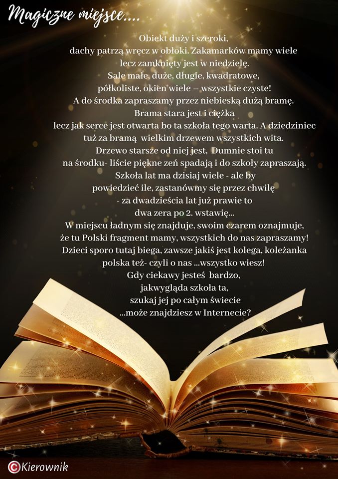 CERTYFIKAT MAGICZNOŚCI dla naszej Szkoły! kliknij w zdjęcie