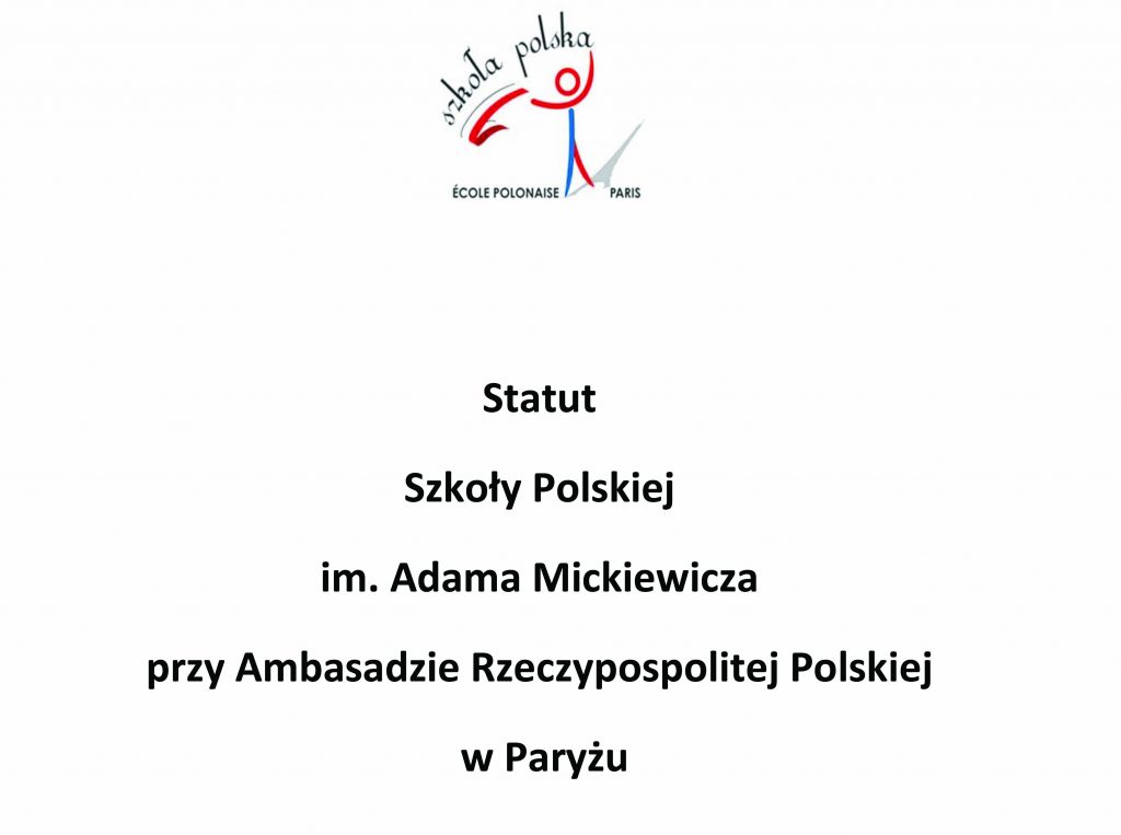 Statut naszej Szkoły