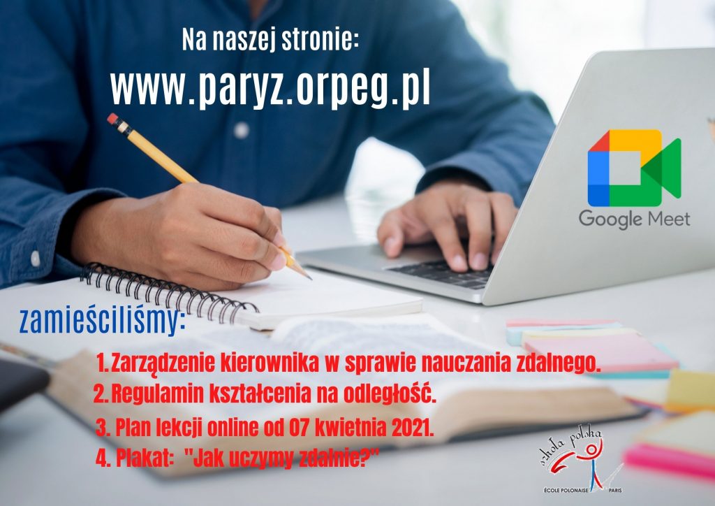 Plan lekcji online, zarządzenie, regulamin, instrukcja