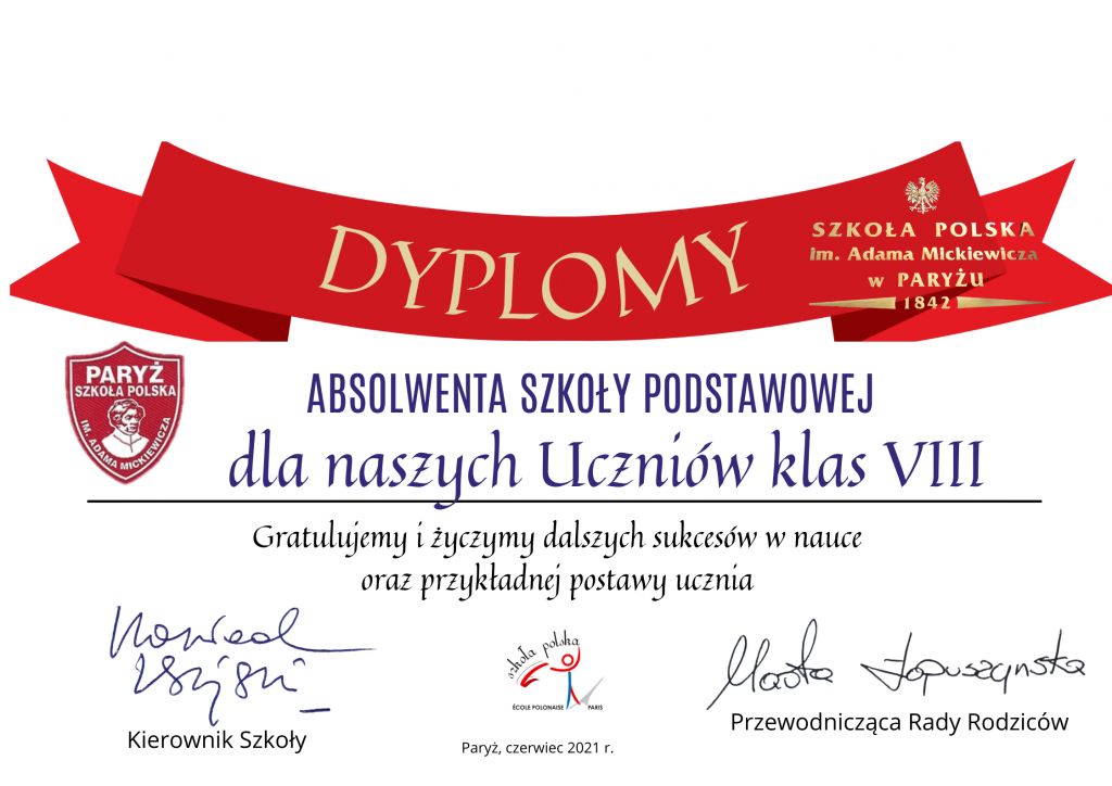 Absolwenci Szkoły Podstawowej 2020/2021