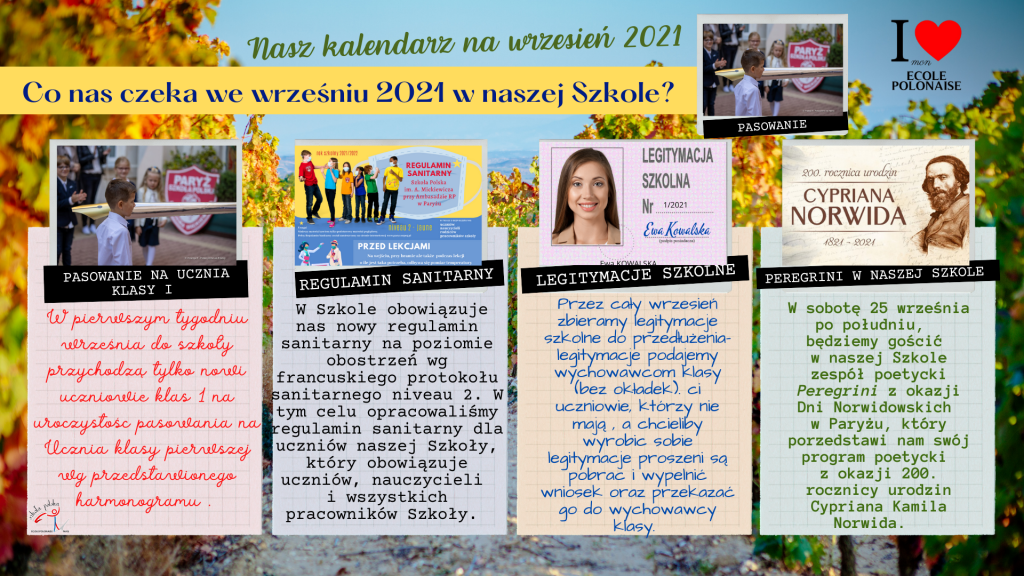 Co nas czeka we wrześniu? Kalendarium