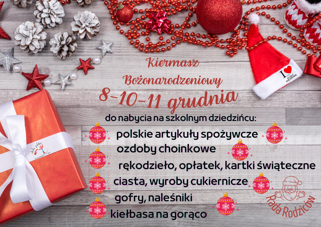 Zaproszenie na kiermasz bożonarodzeniowy