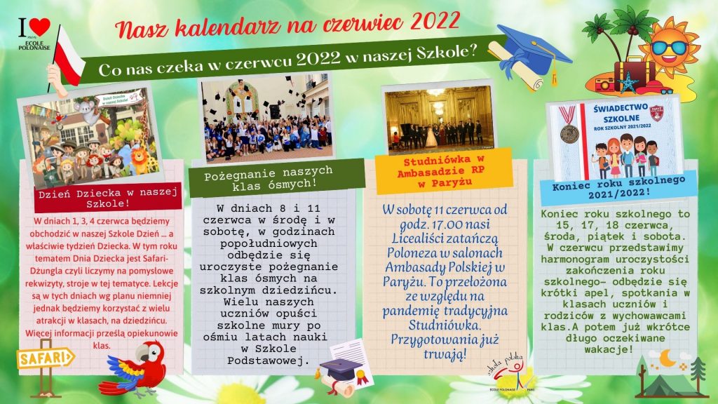 Nasz kalendarz na czerwiec 2022