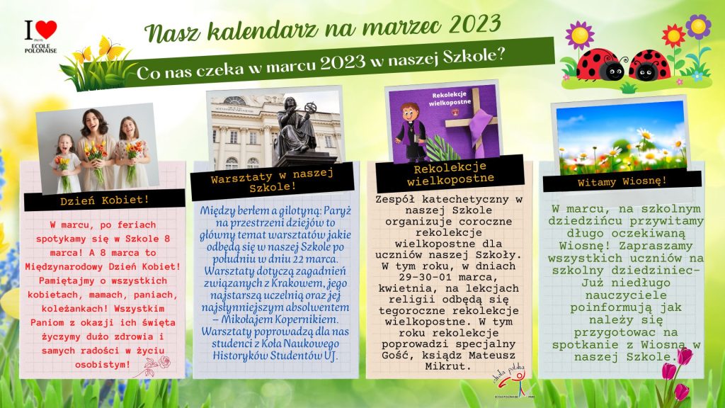 Marzec w naszej Szkole!