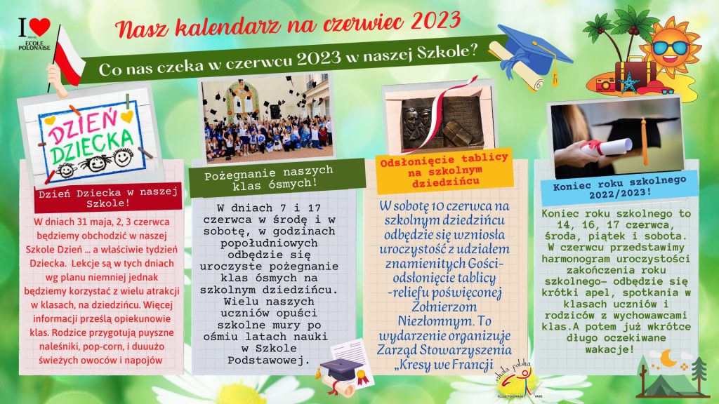 Czerwiec 2023 w naszej Szkole!