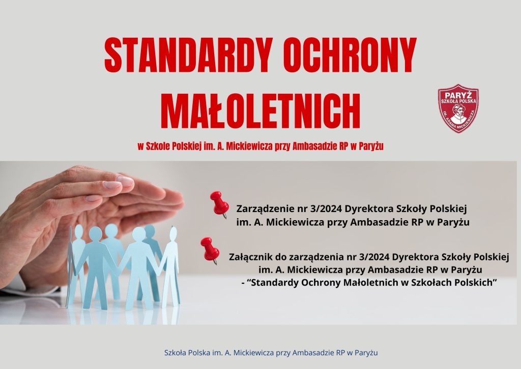 Standardy Ochrony Małoletnich w naszej Szkole!