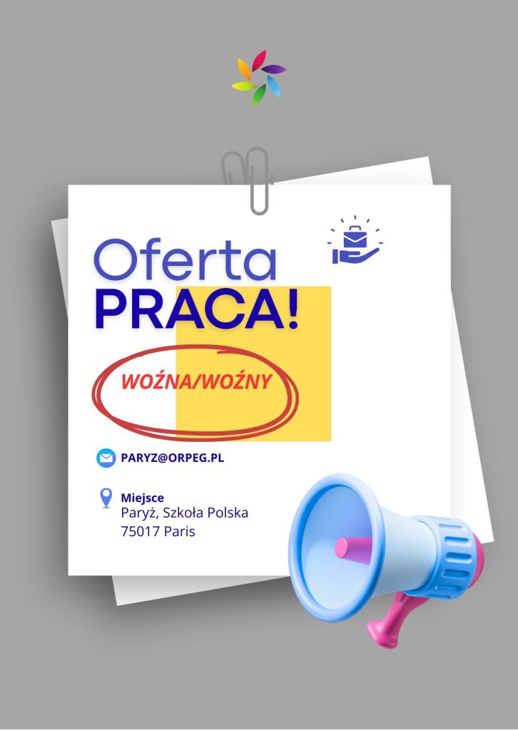 Oferta pracy! Woźna/woźny