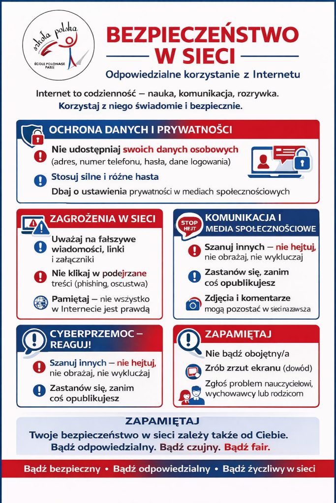 Bezpieczeństwo w sieci!