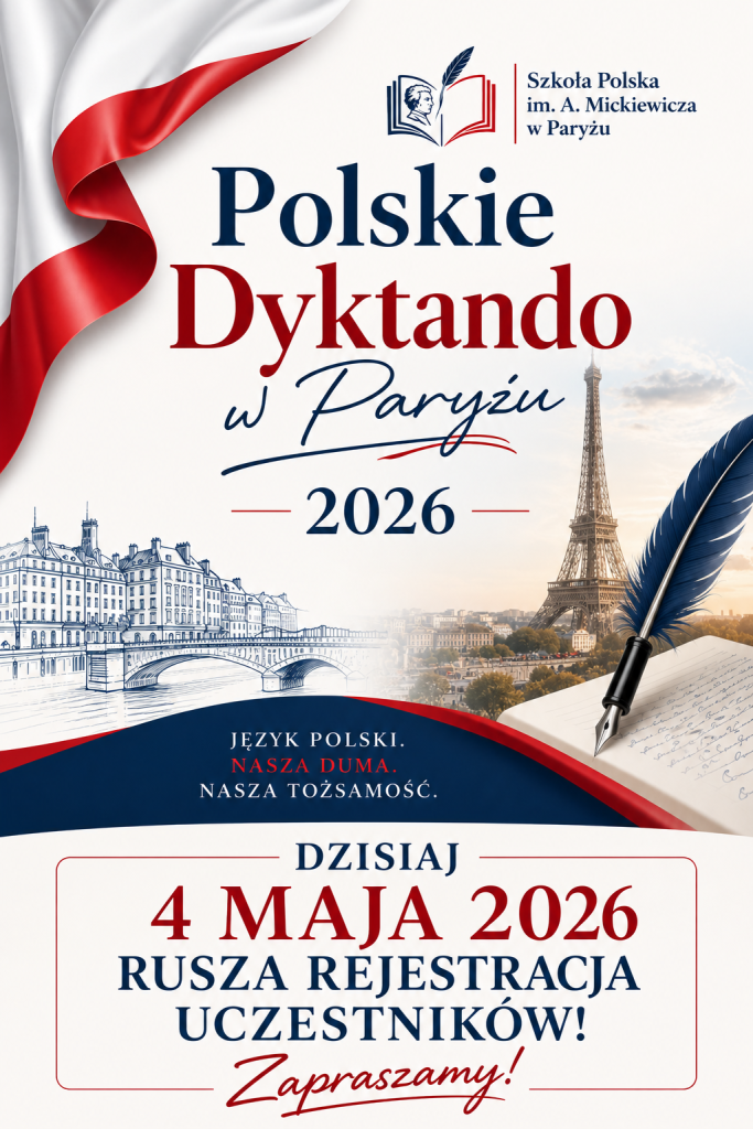 Polskie Dyktando w Paryżu! Rejestracja uczestników.